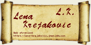 Lena Krejaković vizit kartica